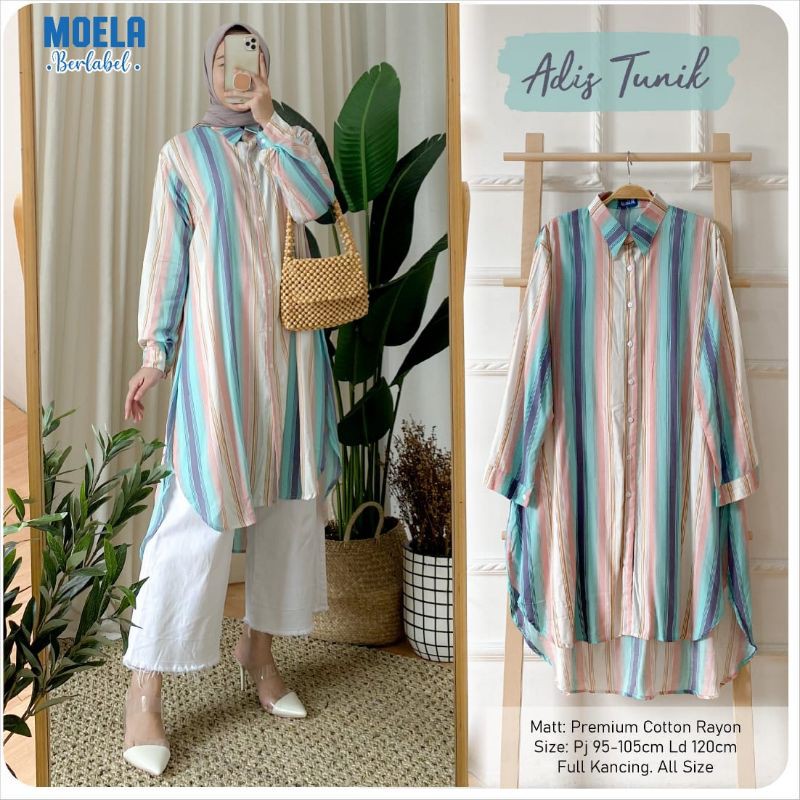 Adis tunik premium cotton rayon by moela