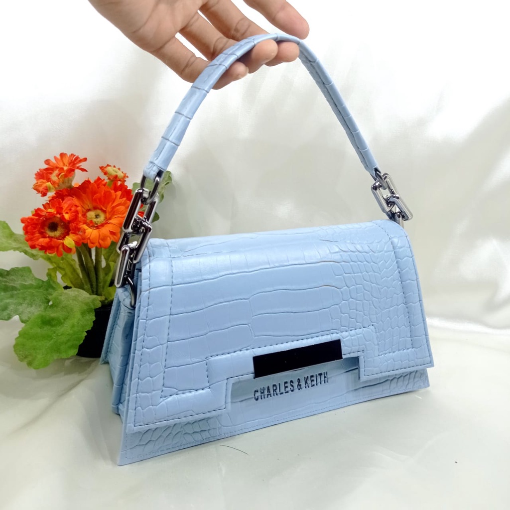 Tas wanita slempang croco terlaris ( COD )