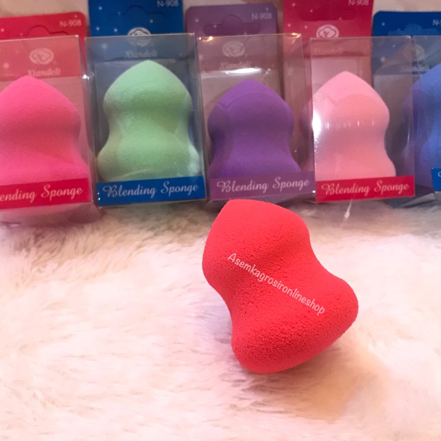 SPONS BEAUTY BLENDER GUCI MACAROON DENGAN BOX / SPONGE MAKEUP BEAUTY BLENDER