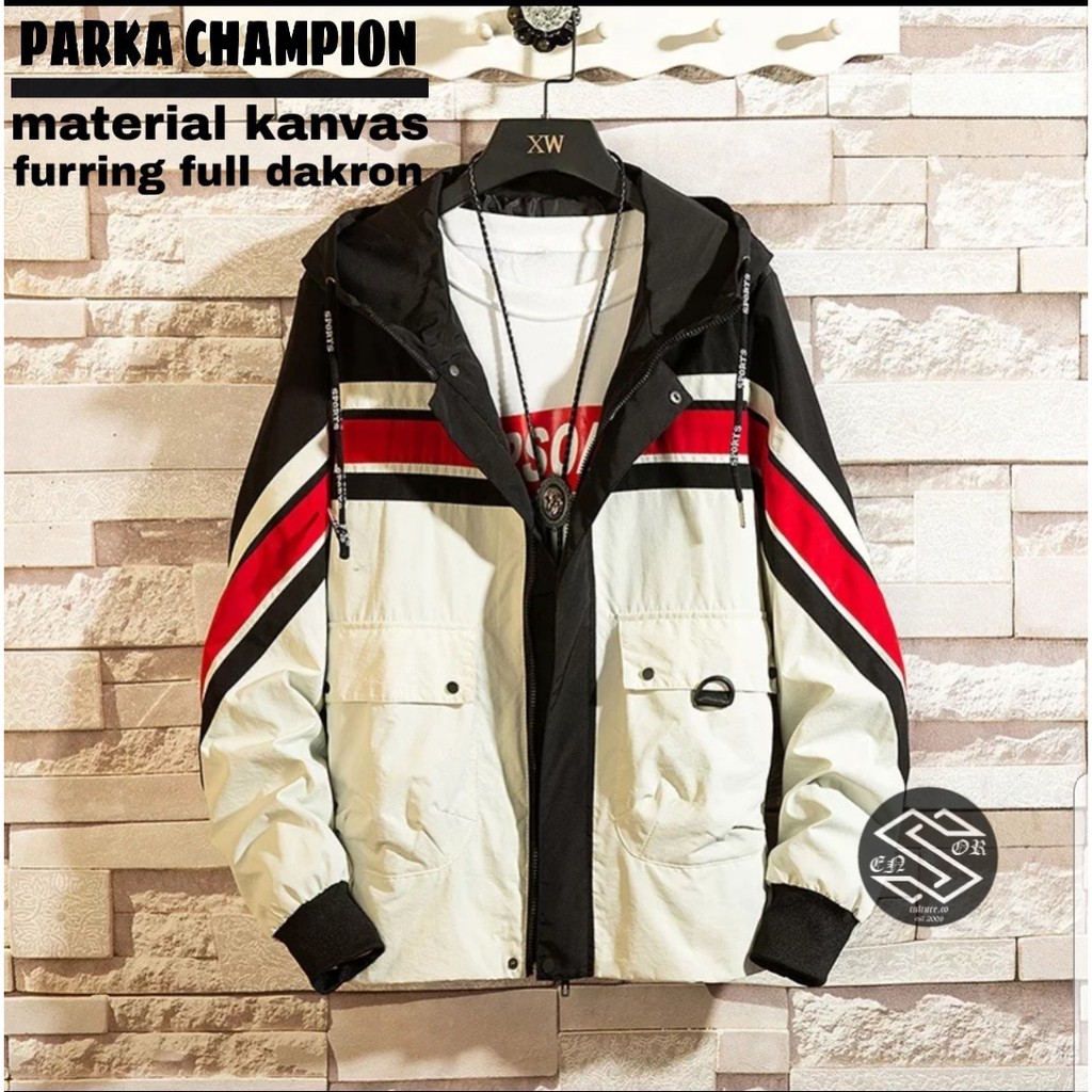 JAKET PARKA CHAMPION / JAKET GUNUNG ANTI ANGIN