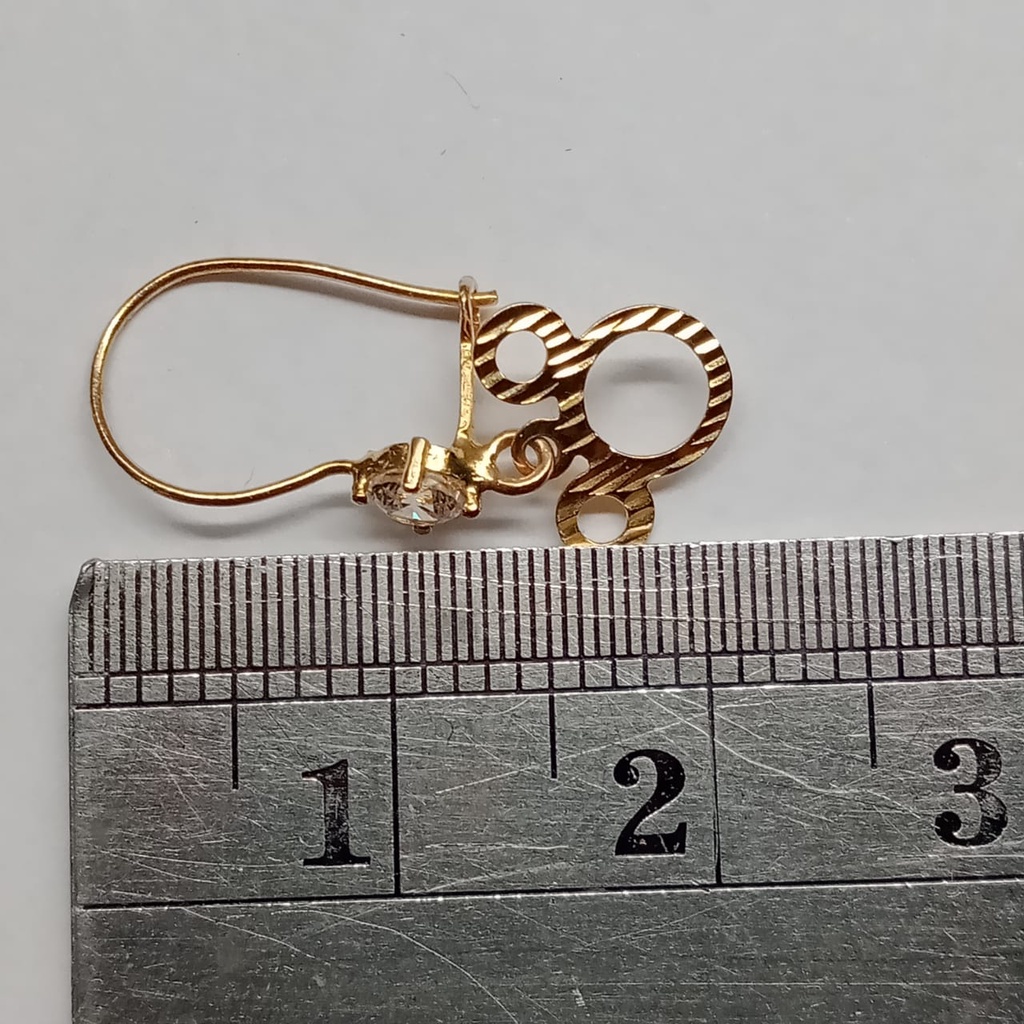 Anting Emas 17K - 0.65 gr Kadar 750 - 1208