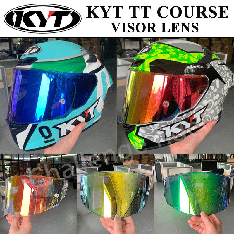 Visor KYT TT Course Iridium all merk visor kyt tt course iridium kaca helm kyt TT Course