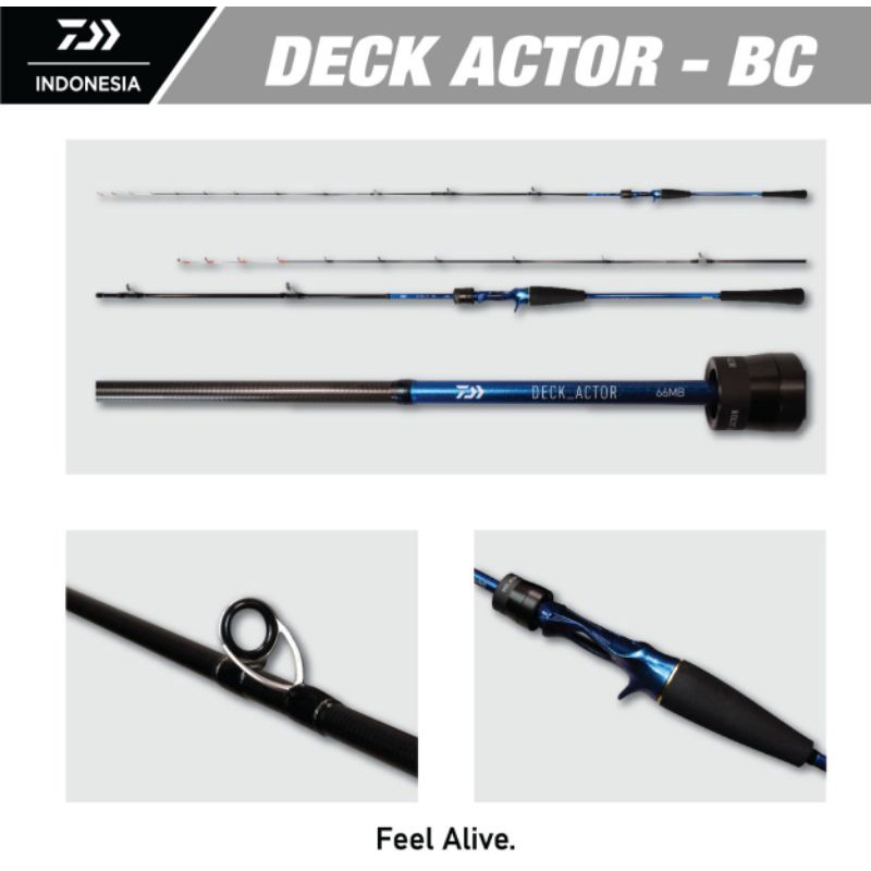 joran.rod BC dan spinning. daiwa deck actor