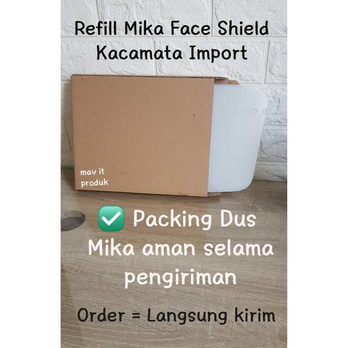 Grosir Refill Face Shield Kacamata Nagita Visor Mika Import 1 Lembar Apuakstore