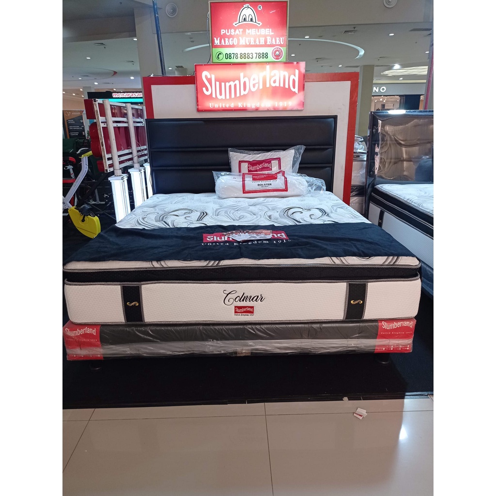 KASUR SPRINGBED - KASUR SPRING LATEX - COLMAR - SLUMBERLAND(HANYA KASUR NYA SAJA)