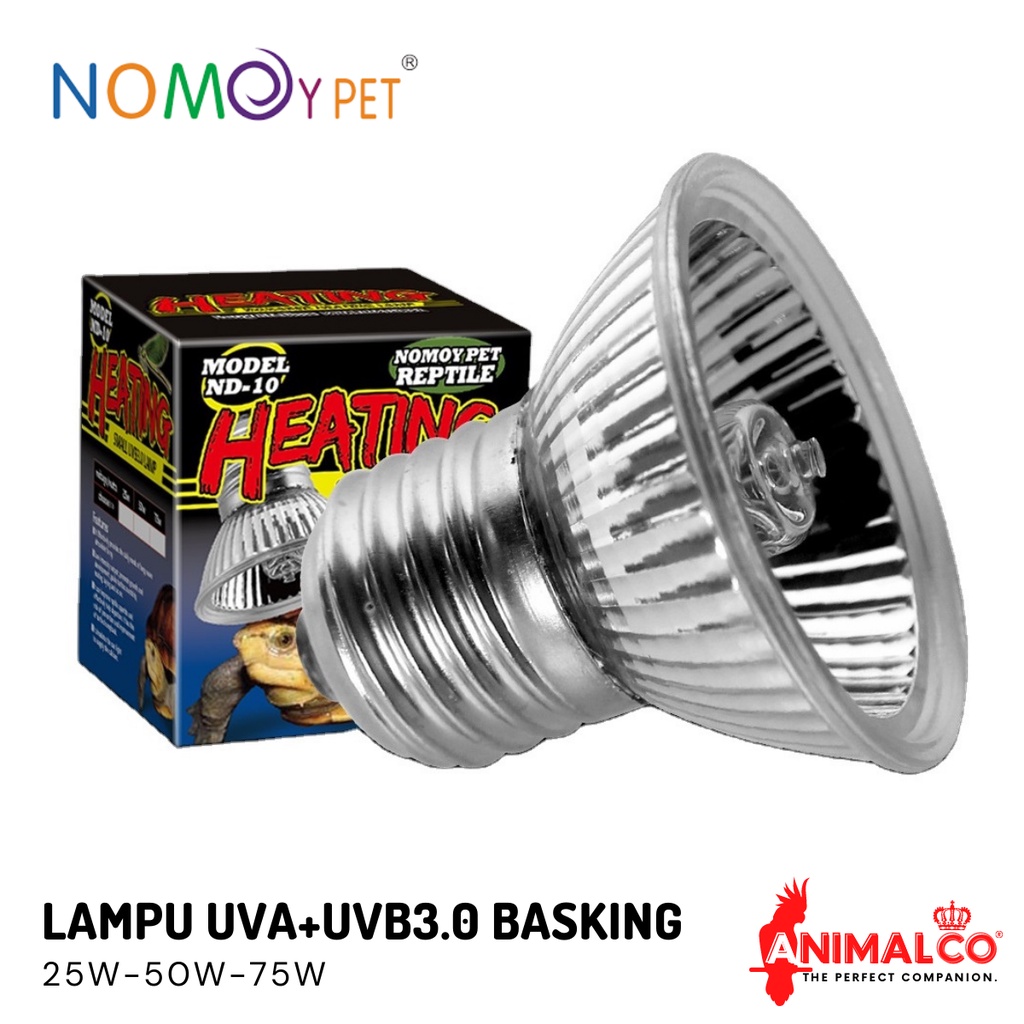 nomoy halogen uva uvb lampu penghangat kandang kura reptile reptil sulcata torto turtle lamp nd10