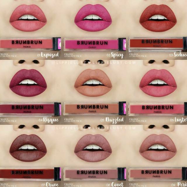 Lip Cheek eye colour Brunbrun