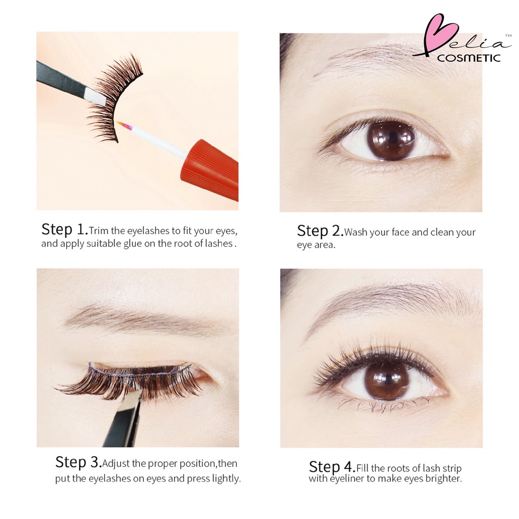 ❤ BELIA ❤ GLAMFIX Adhesive Lash Series | Lem Bulu Mata 2in1 bisa untuk Eyeliner | GLAM FIX Alat Kecantikan Makeup YOU | BPOM