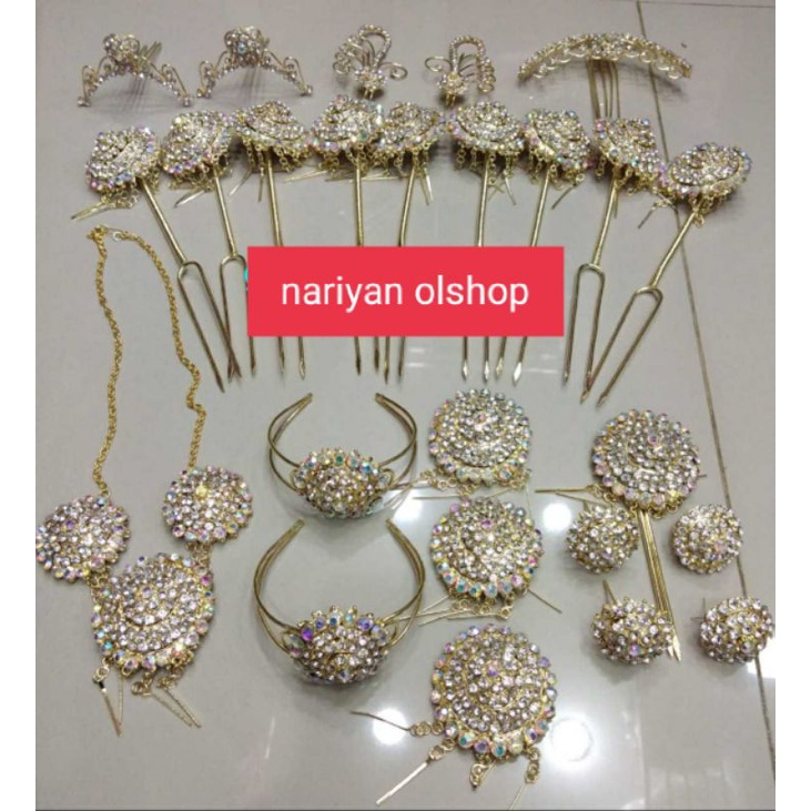 Set Acc Solo Putri / Paket Aksesoris Pengantin Jawa Solo Putri