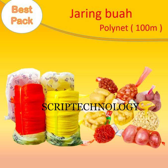 Jaring Buah Polynet Roll Kecil Merk Best Fresh (100m) 35cm X 100 Meter