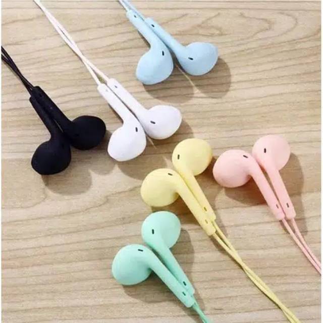 Headset Macaron U19 Mate Color HIFI Over Ear Suara Musik dengan Kabel 1.2m Earphone wanita Korea