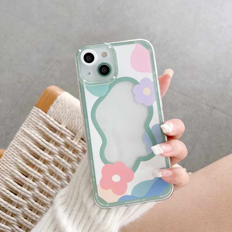 Ins Hadiah Angin Bingkai Ponsel Bunga Soft Case Realme 5 5S 5i C3 C11 C20 C12 C35 C31 C1 C2 Lucu Sun Flower Girl Fashion Wanita Casing Ponsel Puprle