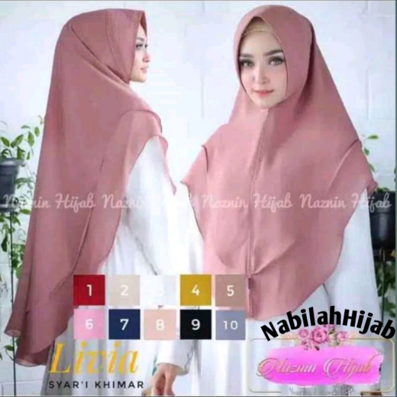 Hijab Khimar Syar'i  2 layer