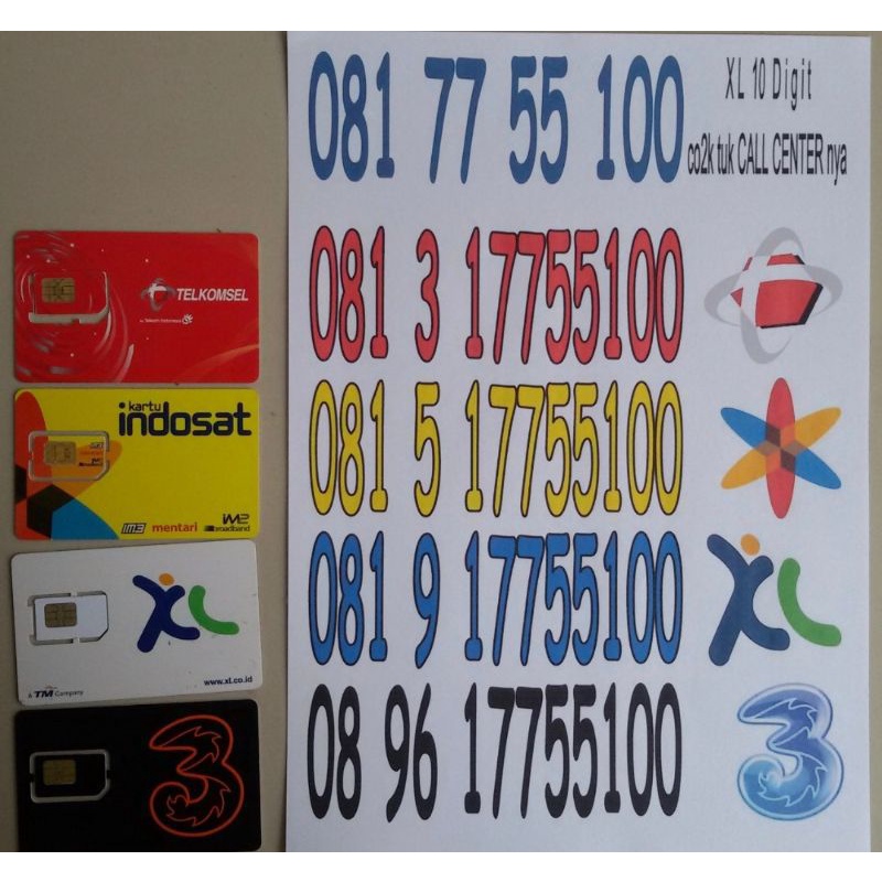 XL 10 Digit telkomsel tri indosat couple pasangan luarbiasa