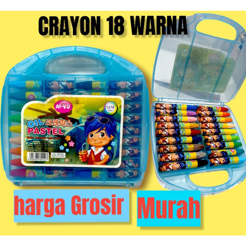 

(GROSIR) CRAYON isi 18 WARNA 24 WARNA