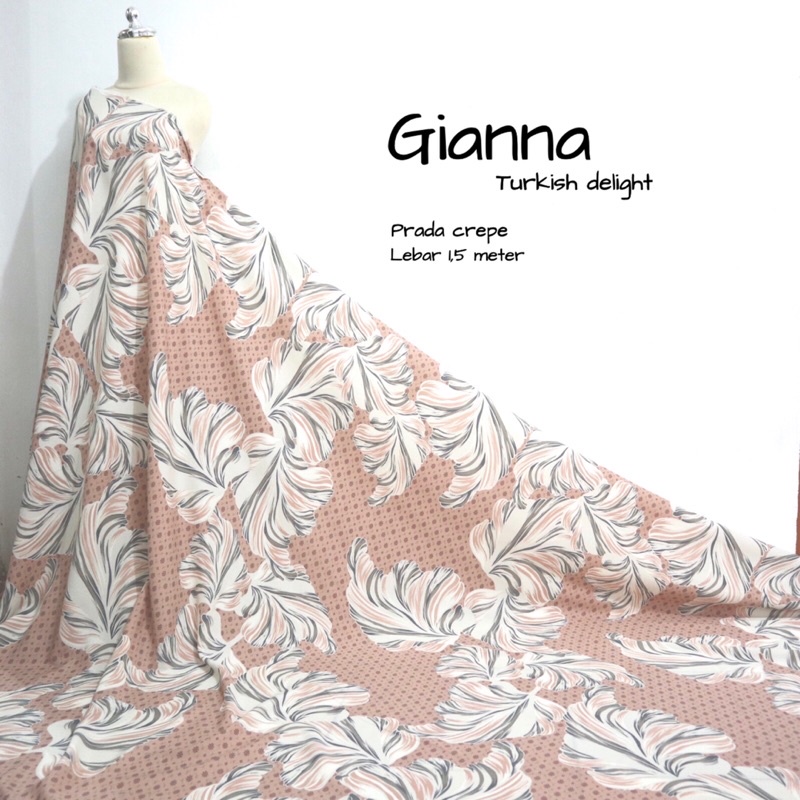 Kain prada crepe | motif wearing klamby copy | bahan seragaman