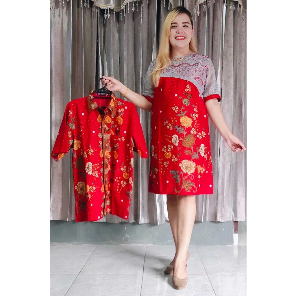 COUPLE SET BUTIK MERAH MENYALA ORIGINAL YENI BAGARIANG