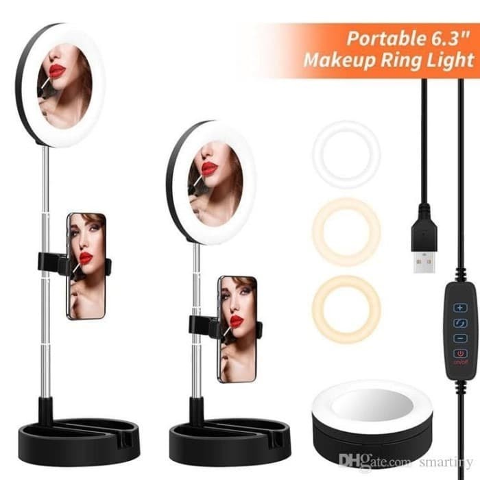 RING LIGHT G2 LIPAT SELFIE TIKTOK 10INC LED LIVE FILL LIGHT FOLDING