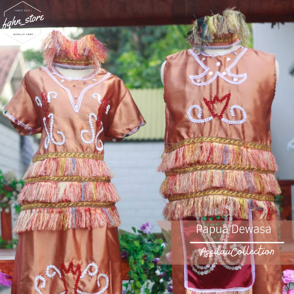 Baju Adat Papua Dewasa Satuan (Laki/Cewek)