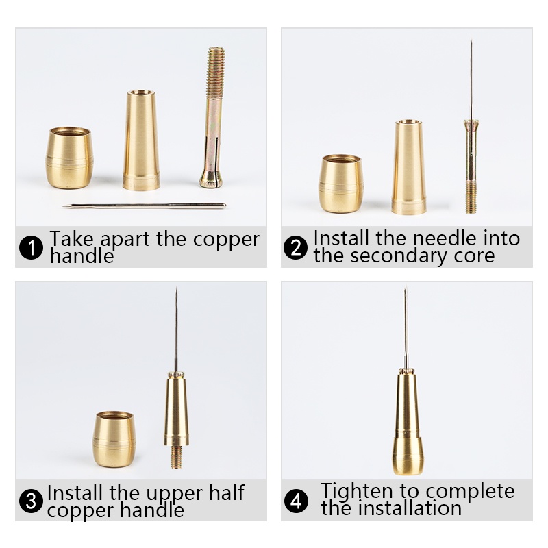 ★4pcs★Alat Jait Tapak Sendal Shoes Repair Tool Alat Jarum Sol Jahit Menjahit Sandal Alat Jahit Sepatu