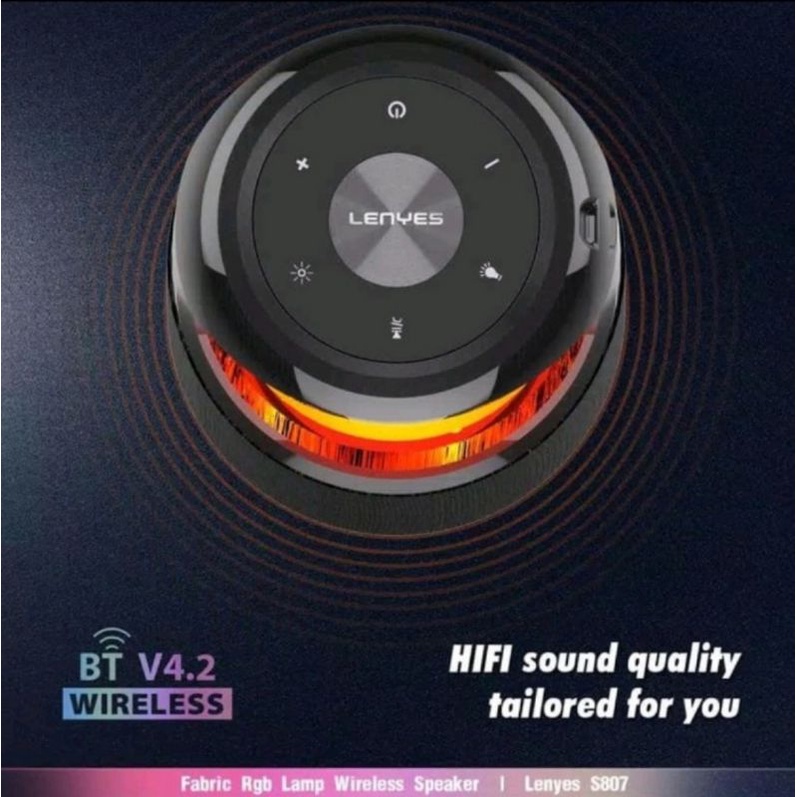 SPEAKER BLUETOOTH PORTABLE LENYES S807 ORIGINAL WATERPROOF
