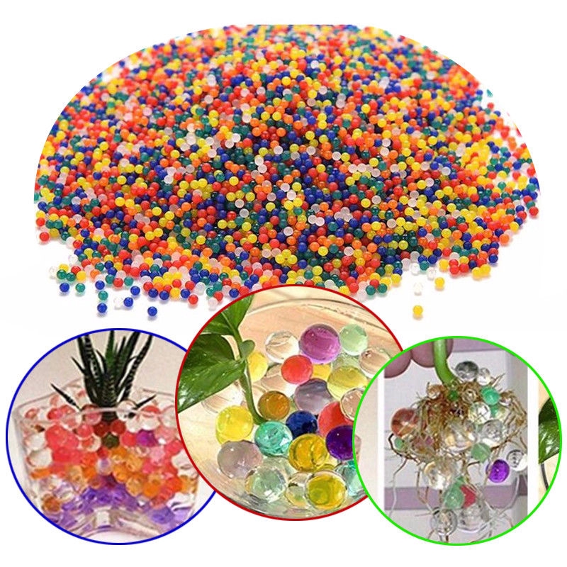 1000pcs / Bag Crystal Floor, Hydrogel Mud Gel Kids Toy Water Beads Growing Water Balls