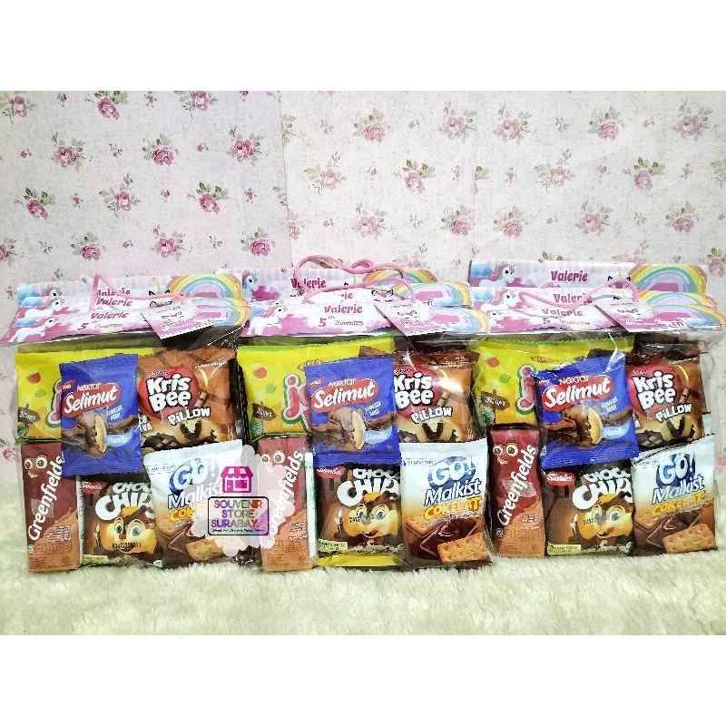 Paket Snack Ultah Anak || Bingkisan Ulang Tahun || Paket Susu Greenfield || Bingkisan Ultah no Chiki | Snack Ultah surabaya