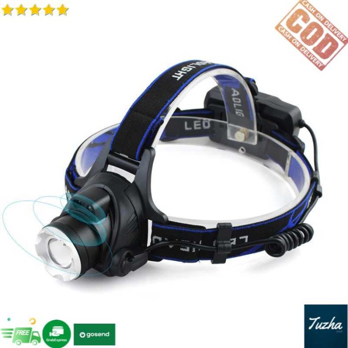 TaffLED Senter Headlamp 1 LED Cree XM-L T6 3000 Lumens - AHT404