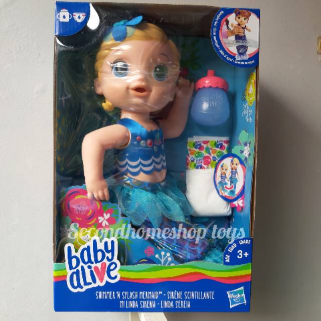 baby alive shimmer n splash mermaid