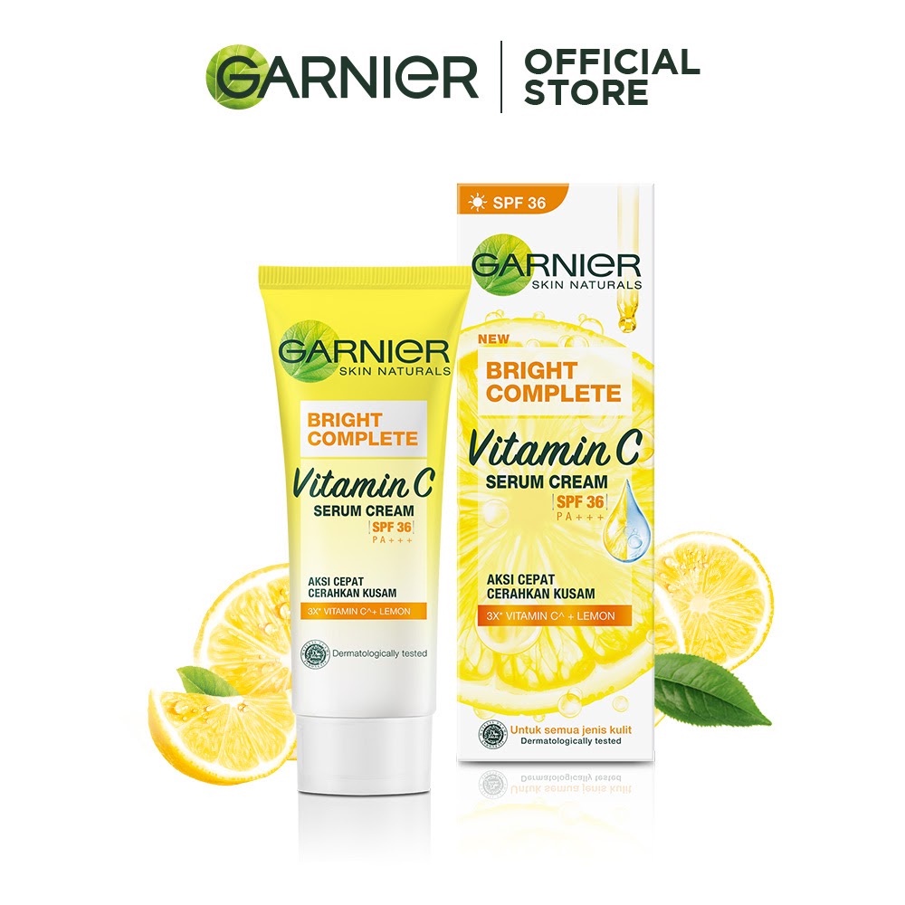 Garnier Bright Complete Vitamin C Serum Cream SPF 36