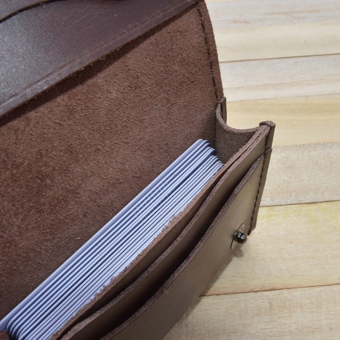 Dompet kartu muat banyak unik dan simpel kulit sapi asli