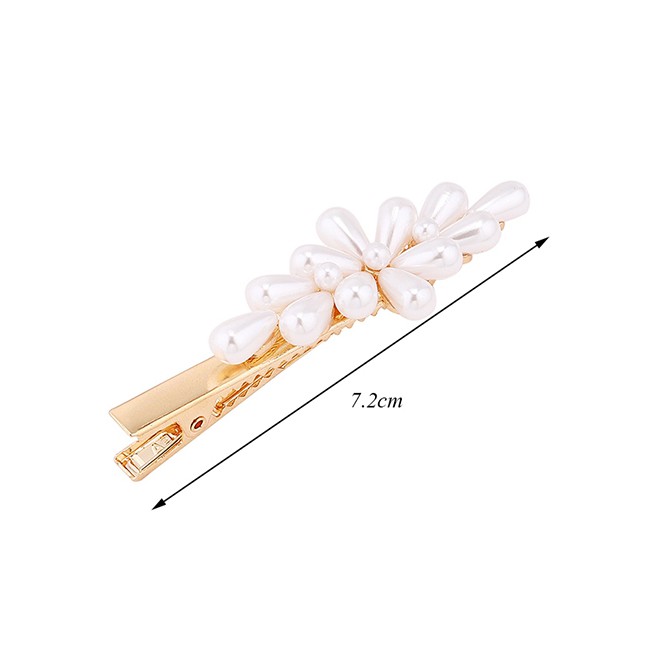 LRC Jepit Rambut Fashion Gold Pearl Hairpin Y6148X