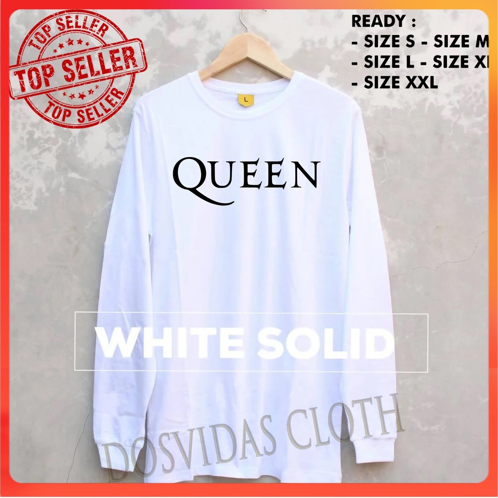 Import Quality MURAH BAJU KAOS LENGAN PANJANG QUEEN BAND keren QUEEN
