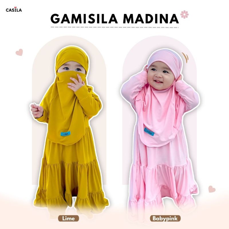 Gamisila Madina Gamis Anak Masker French Khimar Casila
