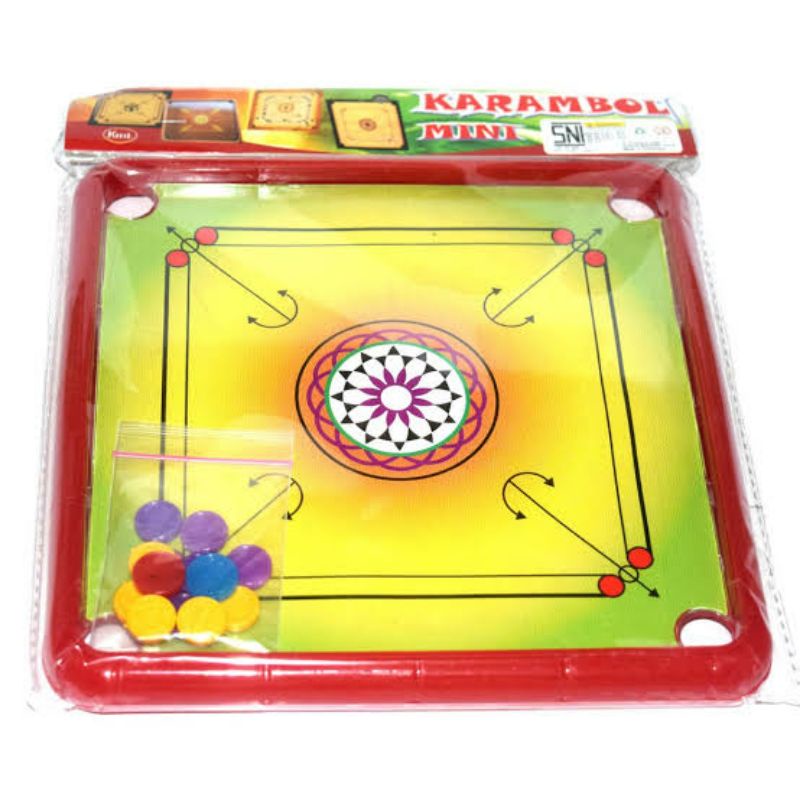 Mainan anak karambol mini / papan karambol