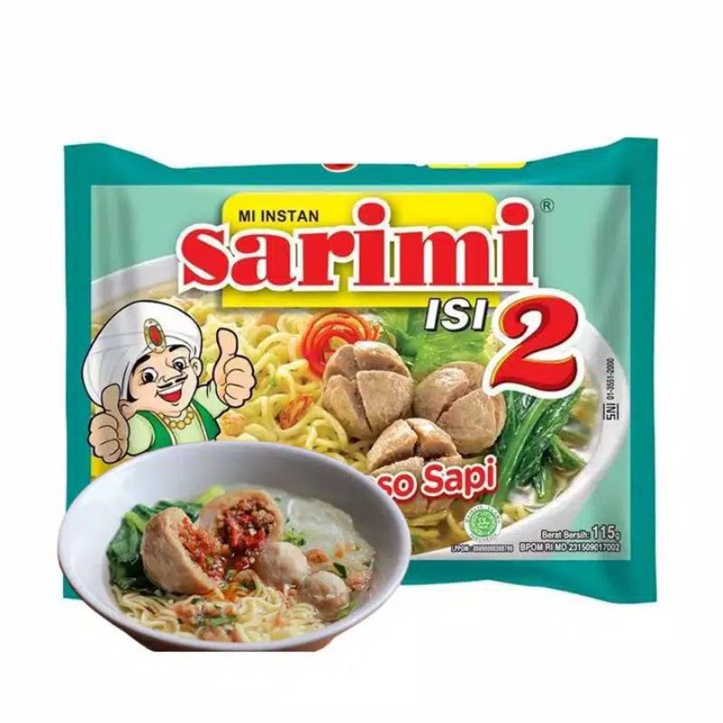 

Mi Instan Sarimi Isi 2 Dua Rasa Baso Sapi Mie Instan Bakso