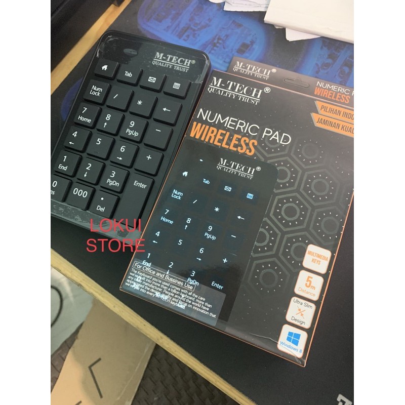 Keyboard Numeric Wireless USB 2.4GHz - Keypad Numerik Wireless M-Tech