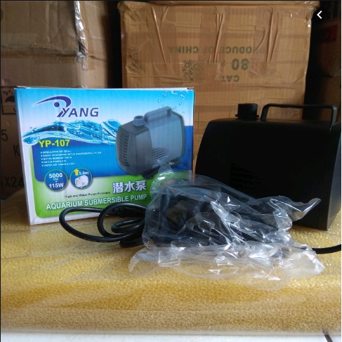 Yang Yp107 YP 107 5000lh 115W Pompa Powerhead Filter Aquarium Kolam Ikan Hias Hidroponik