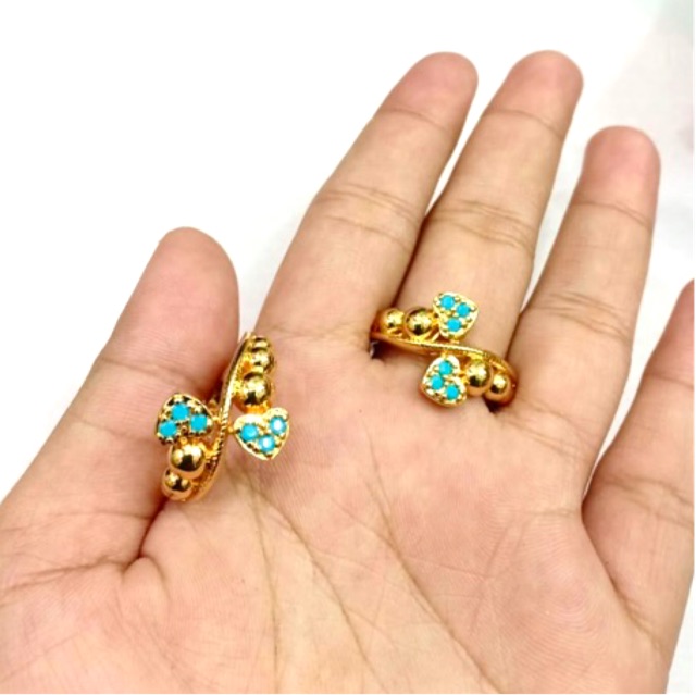 Cincin wanita cincin love kanan kiri cincin permata cincin replika emas