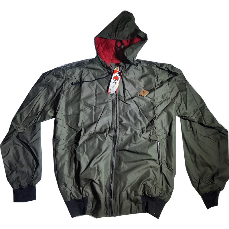 Jaket Parasut Hoodie Pria (B0025/B0026)