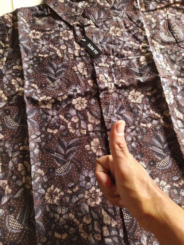 Batik Slimfit Pria Lengan Panjang Baju Batik Pria Modern