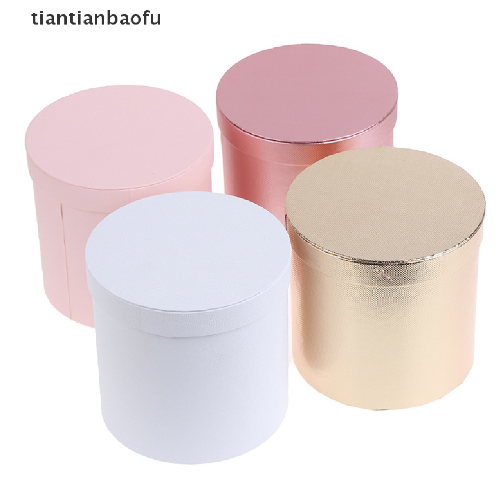 [tiantianbaofu] Presents Box Mini Paper Packing Case Lid Hug Bucket Vase Gift Storage Boxes Boutique