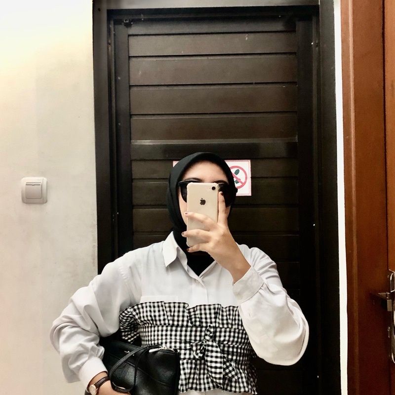 Obi belt Ruffle motif kotak/Obi belt/Motif kotak/Obi ruffle motif/Obi belt Ruffle/Obi kekinian/obi b