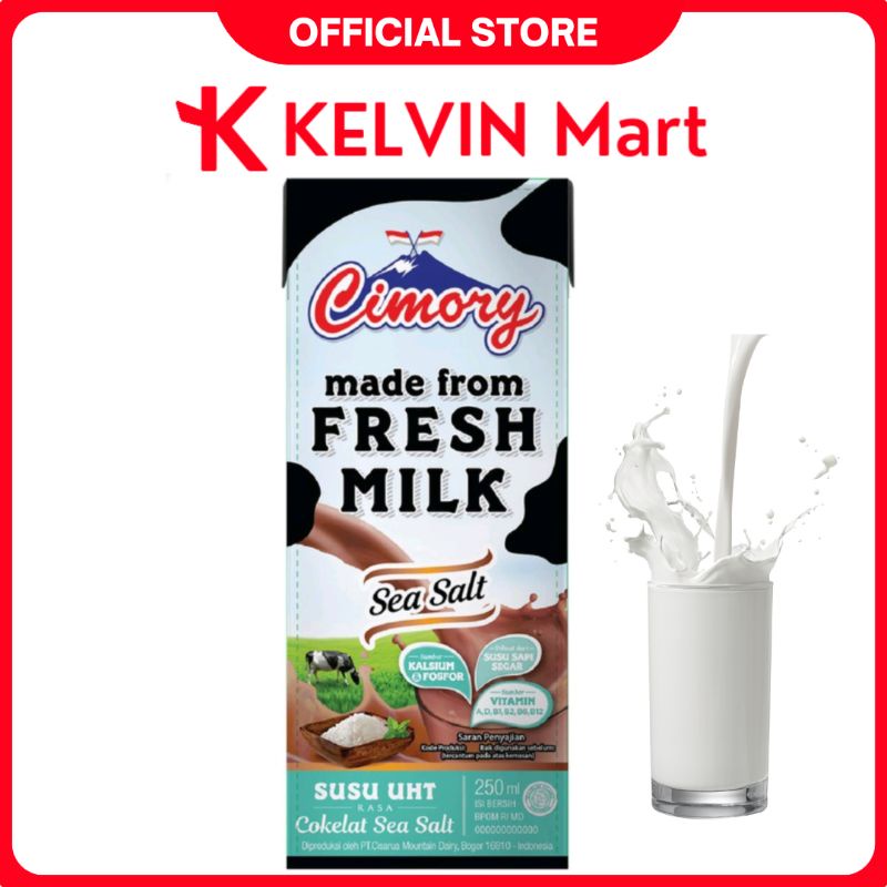

Cimory Susu Cair UHT Coklat Milk Chocolate Sea Salt Rasa Cokelat Garam Laut pck 250mL | KELVIN Mart