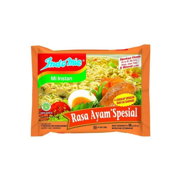 

Indomie kuah rasa Ayam Spesial