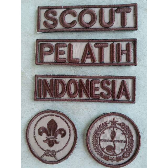 Bordir emblem pramuka / Bordir Timbul