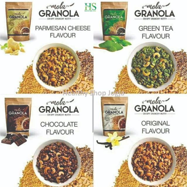 Cemilan Sehat Untuk Diet Mola Granola terbuat dari kacang ...