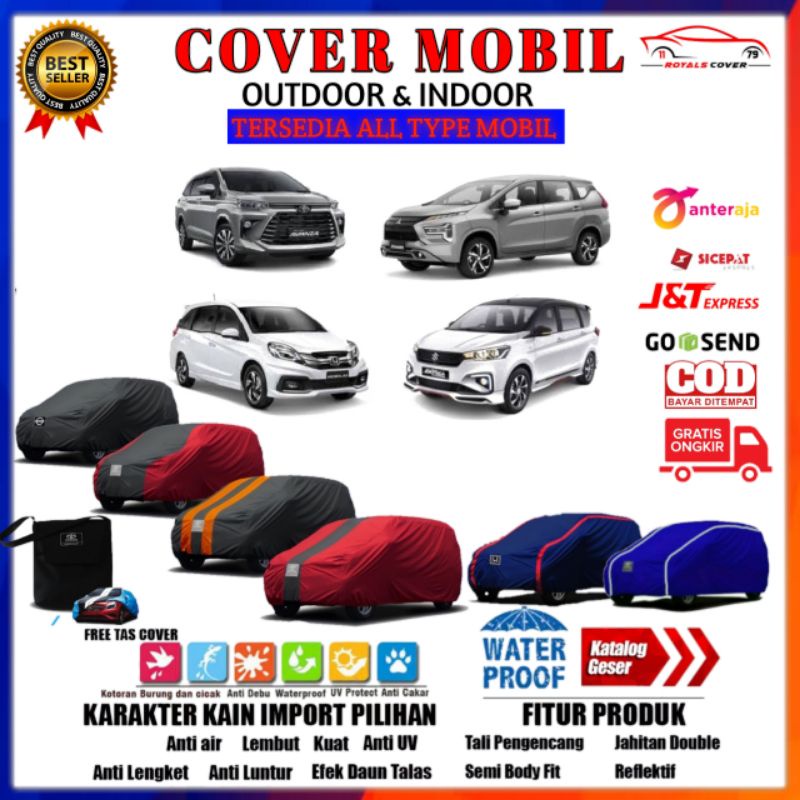 Cover Mobil Avanza Ertiga Hrv Brio Mobilio Xenia Jazz Agya Yaris Calya / Sarung Mobil Tutup Mantel