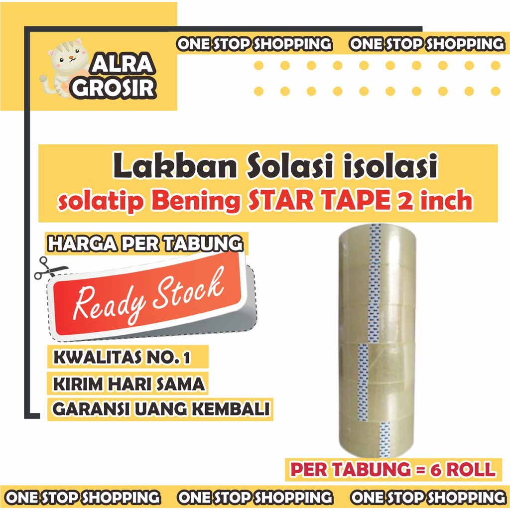 

Lakban Coklat Lakban Bening Lakban Murah Ukuran 2 inch 4,5 cm x 35 m MEREK STAR TAPE Lakban Murah Lakban Bening Lakban Coklat Solasi isolasi solatip Coklat STAR TAPE 2 INCH per Tabung isi 6 pcs