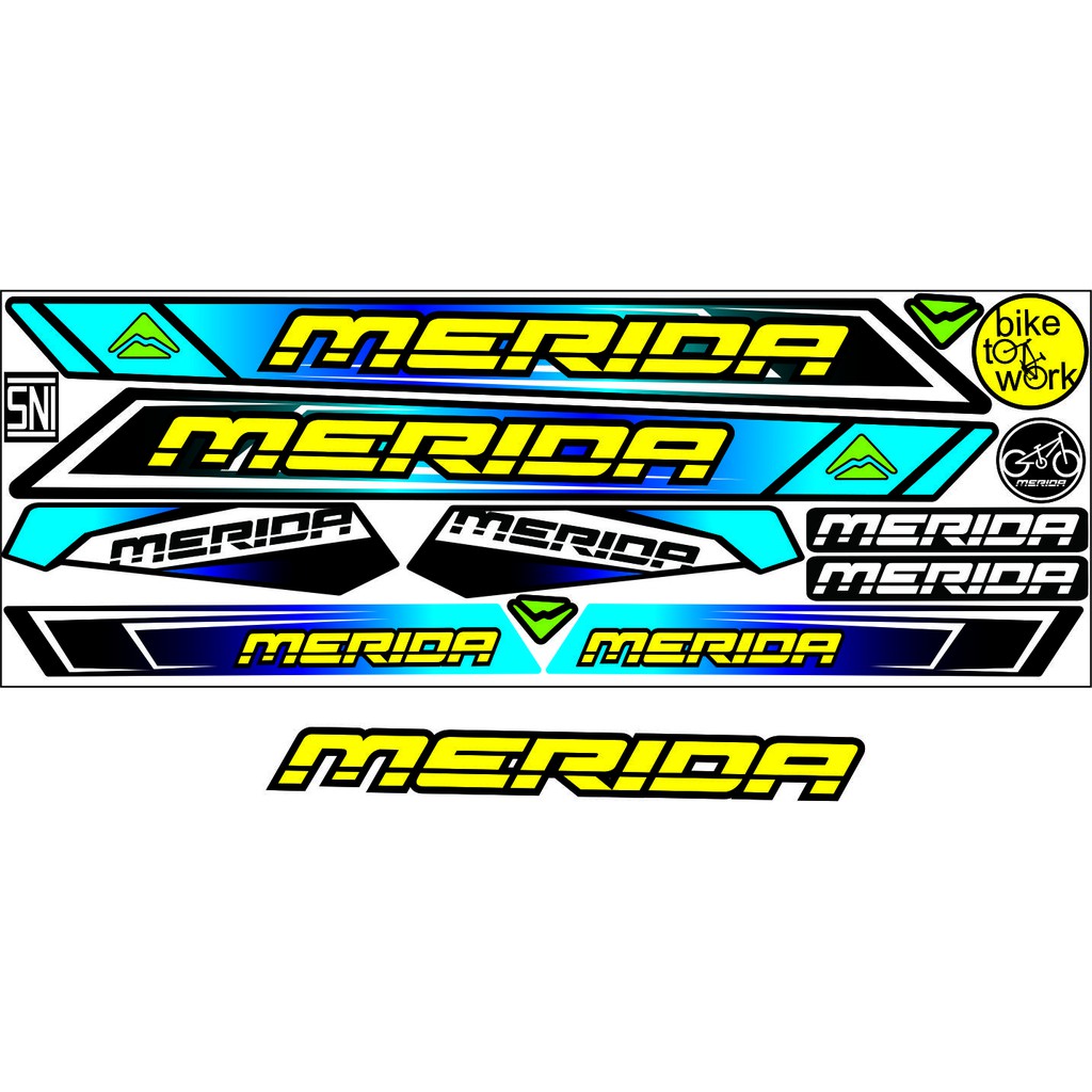 STRIPING SET STICKER BIKE MERIDA VARIASI SEPEDA